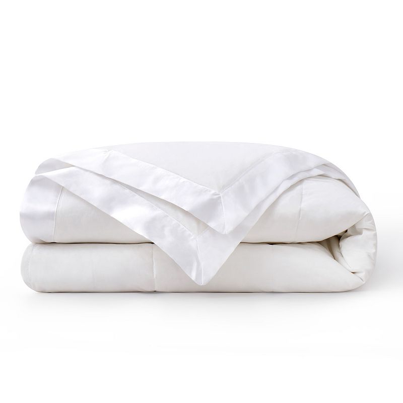 Unikome Oversized Lightweight Down Blanket with Satin Trim - 75% Down Fill