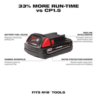 MW M18 18-Volt Lithium-Ion Compact Battery Pack 2.0Ah (4-Pack) 48-11-1820