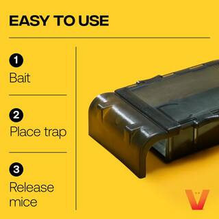 Victor Catch and Hold No-Touch Humane Outdoor and Indoor Mouse Trap M333