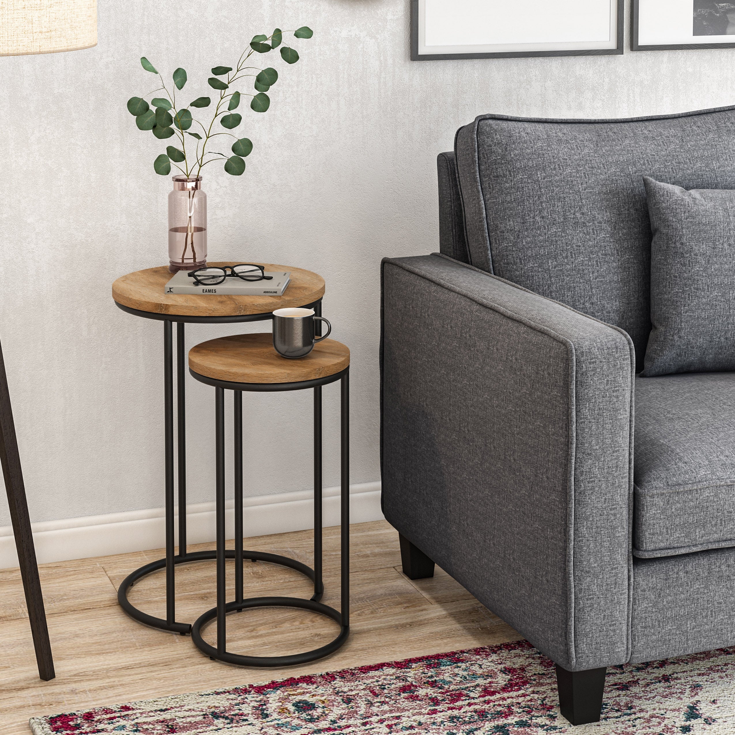 CorLiving Fort Worth Nesting Side Table