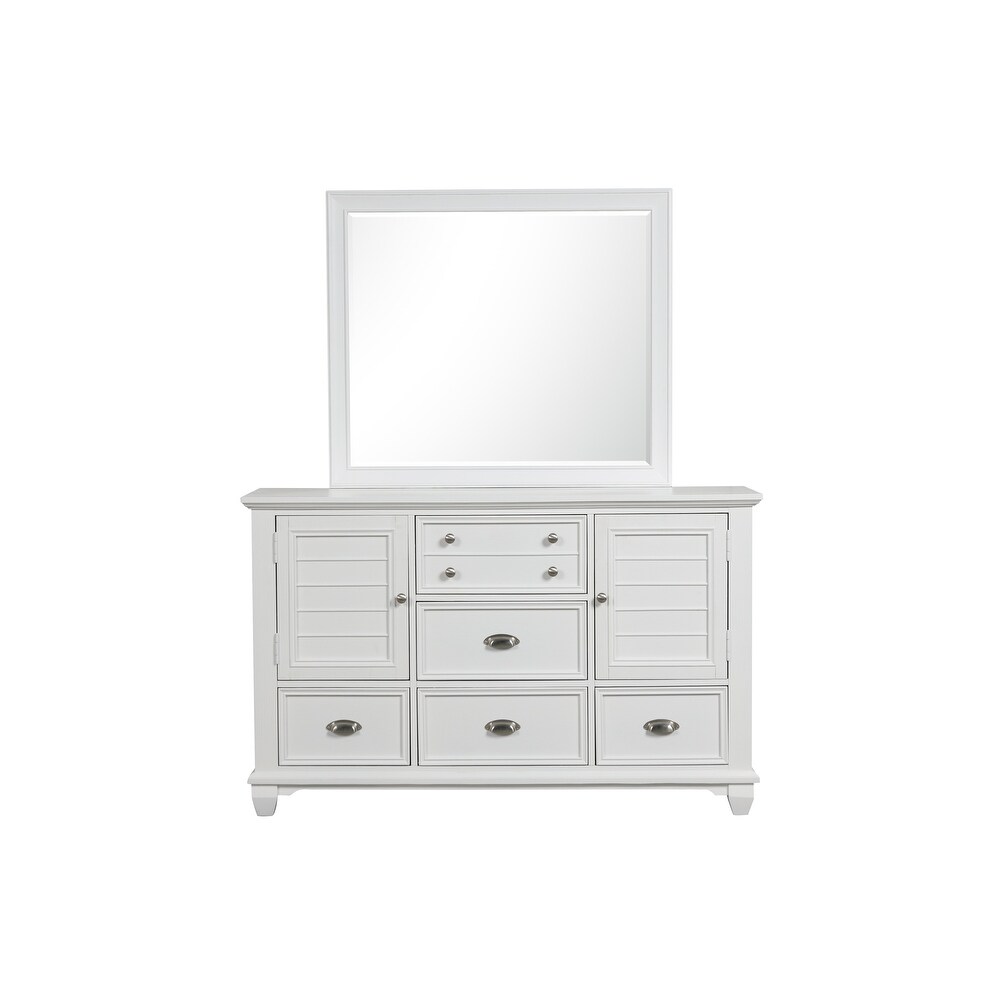 New Classic Furniture Brenton White 5 Drawer Dresser