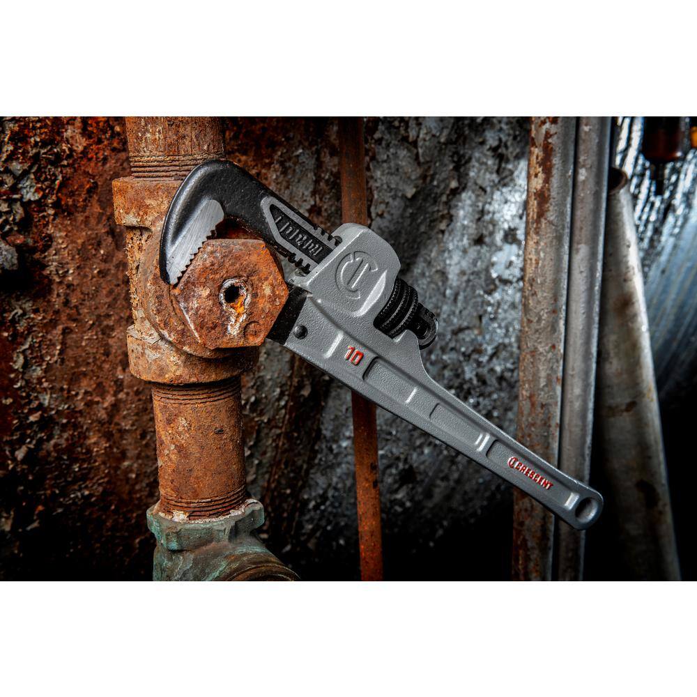 Crescent 10 in. Aluminum Slim Jaw Pipe Wrench CAPW10S