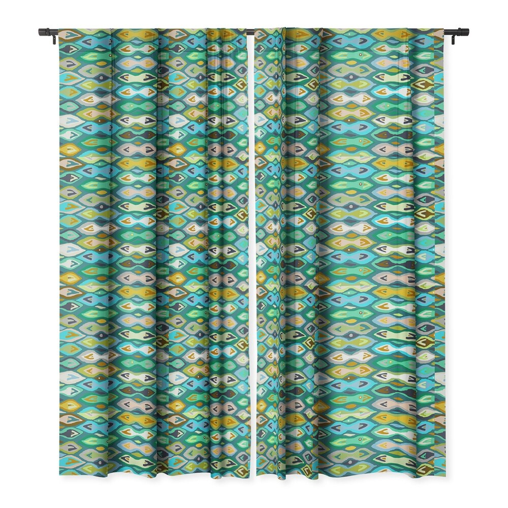 1 piece Blackout Sagar Ikat Made to Order Curtain Panel