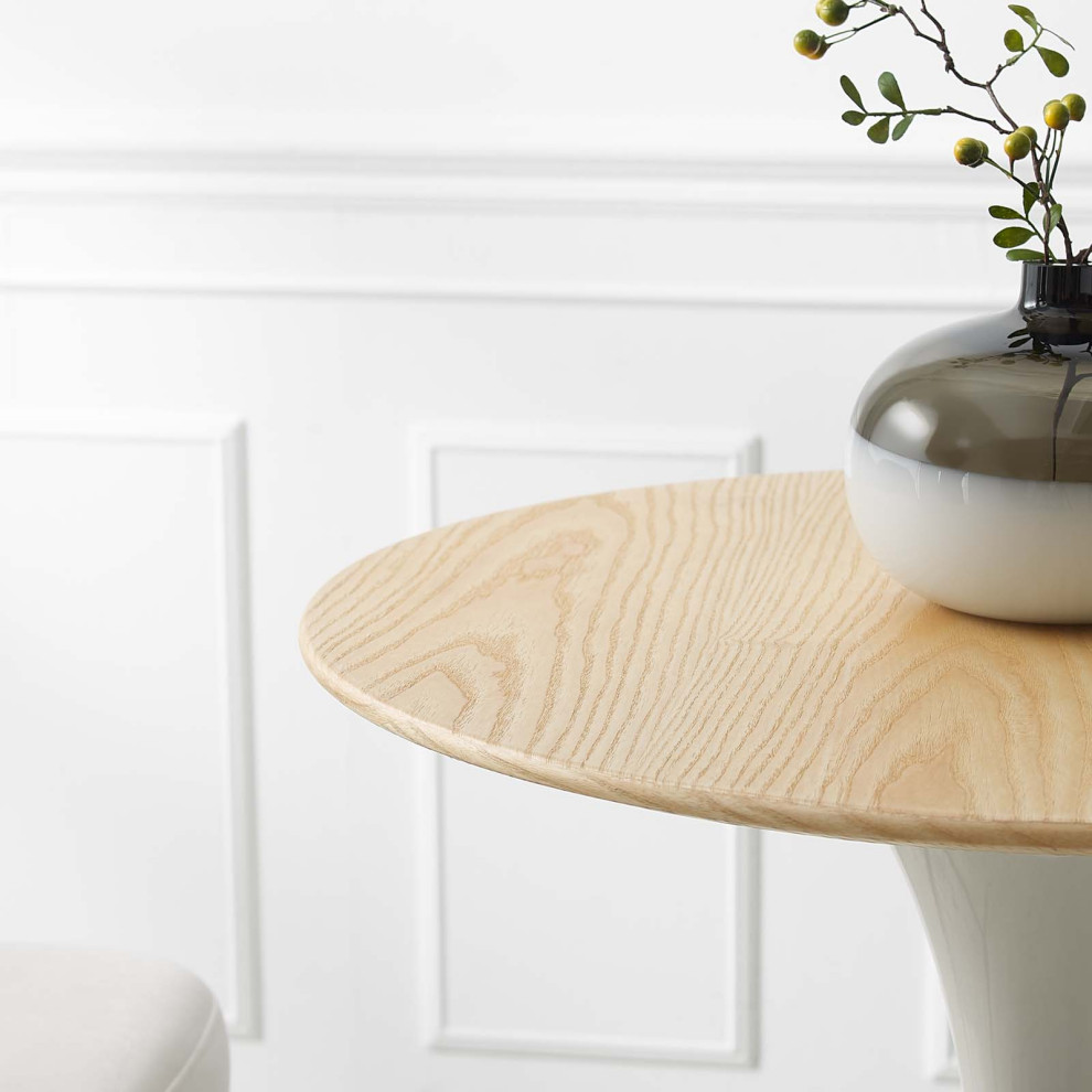 Lippa 28 quotBar Table White Natural  5200   Side Tables And End Tables   by Homesquare  Houzz