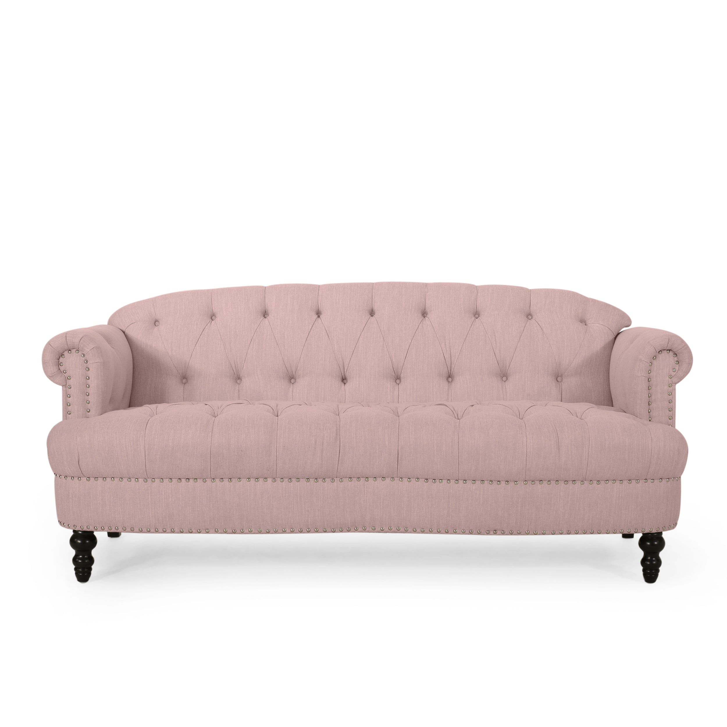 Elspeth Contemporary Deep Tufted Sofa with Nailhead Trim