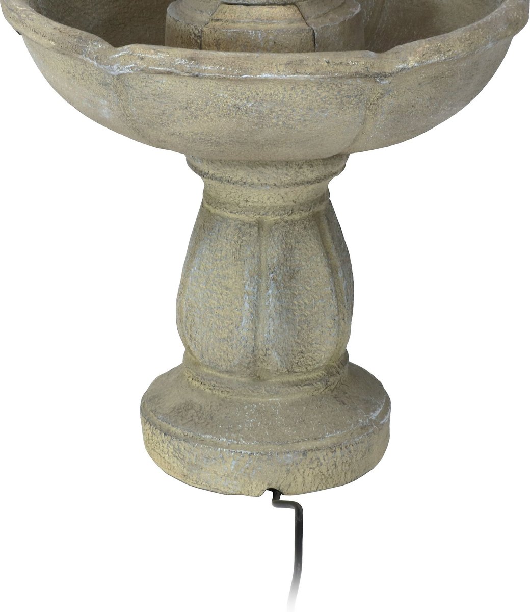 Sunnydaze Decor 3-Tier Birds-foot Delight Outdoor Water Fountain