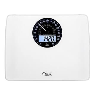 Ozeri Rev Digital Bathroom Scale with Electro-Mechanical Weight Dial ZB23-W