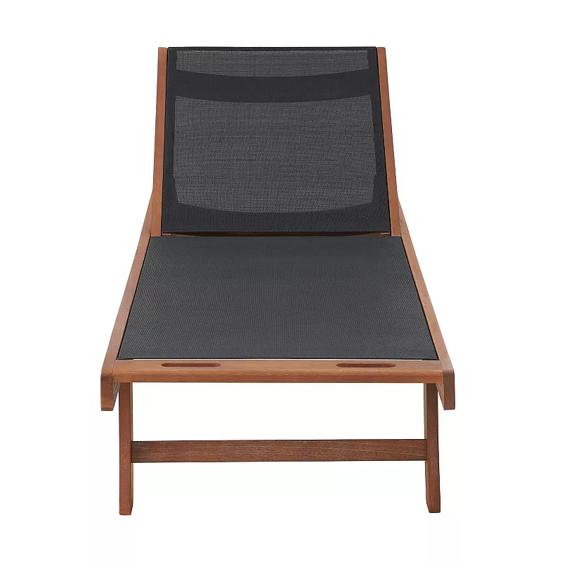 Alaterre Furniture Caspian Mesh Outdoor Lounge Chair