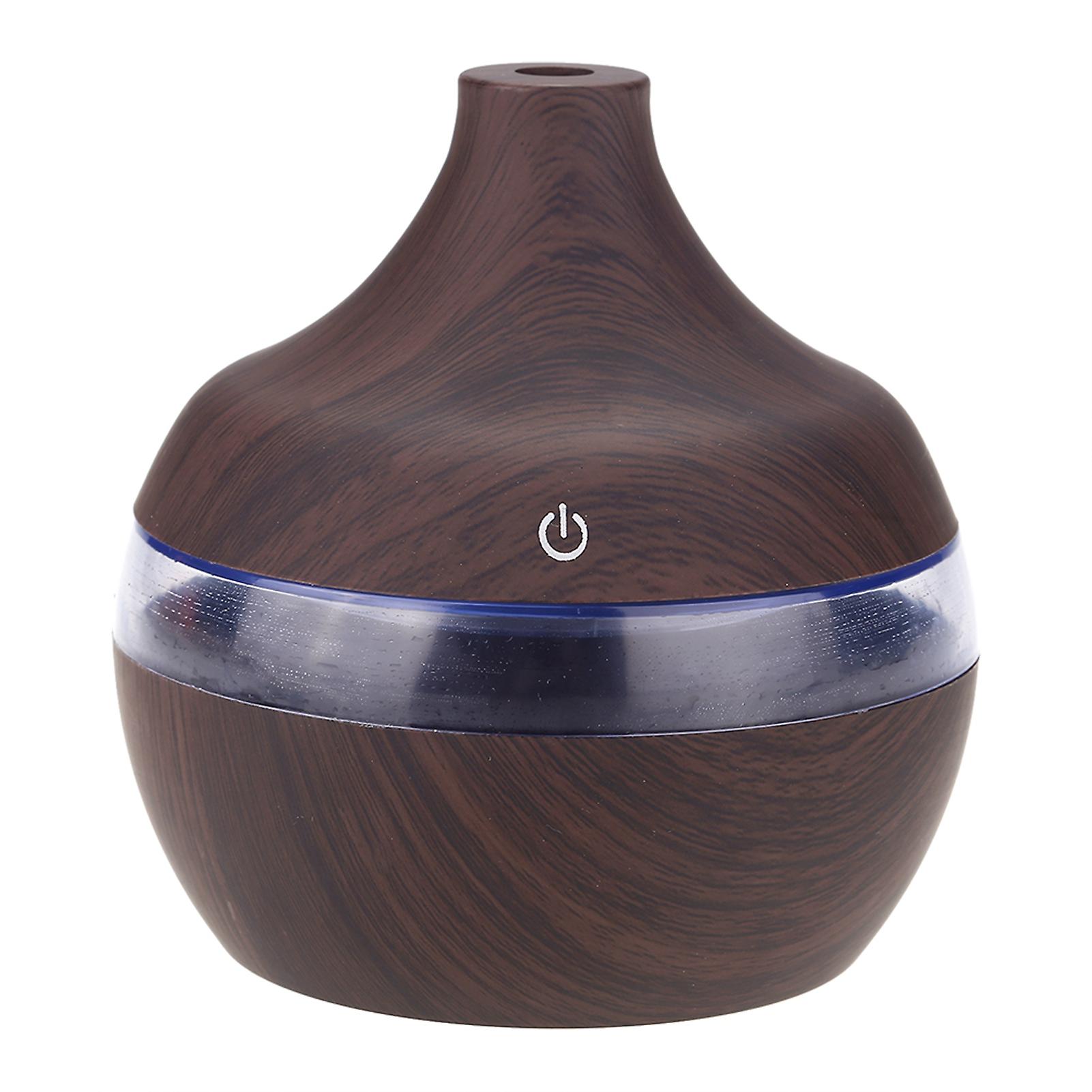 300ml Wood Grain Usb Humidifier Colorful Led Night Light Mist Maker For Office Car Home