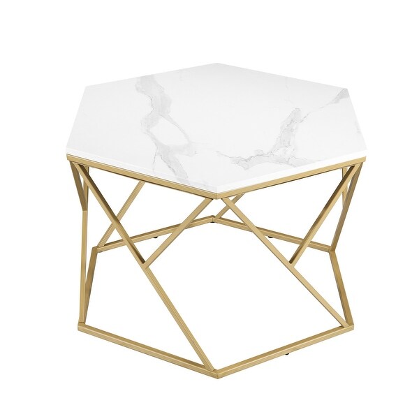 Ledel Modern Hexagon Coffee Table