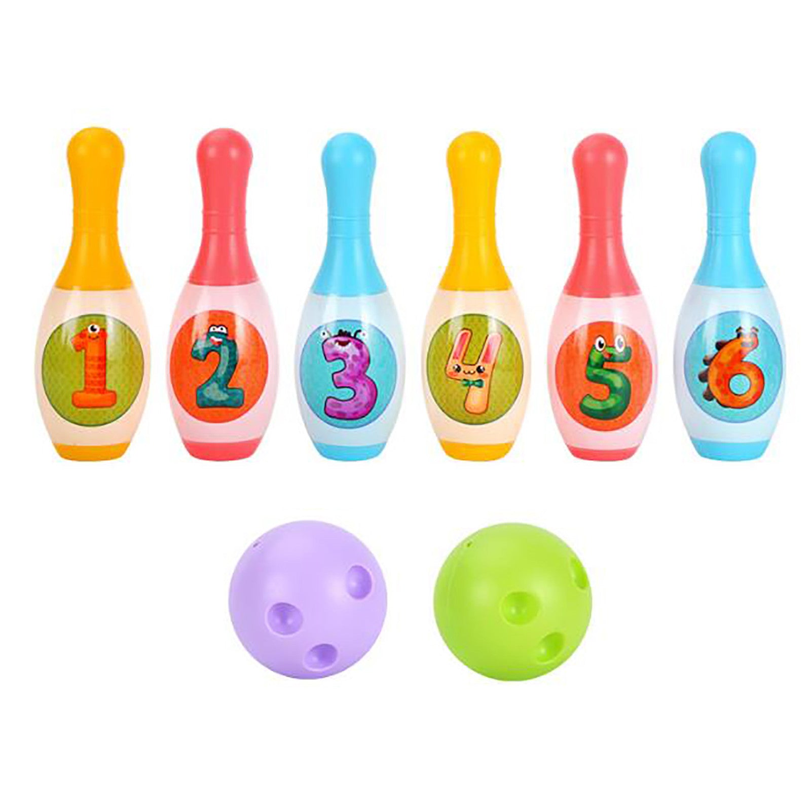 Tatum Girls Set Interactive Game Parent-Child 8-Piece Outdoor Indoor Outdoor Games For Boys Bowling Bowling Toys Sports And Ball Children’s And Education