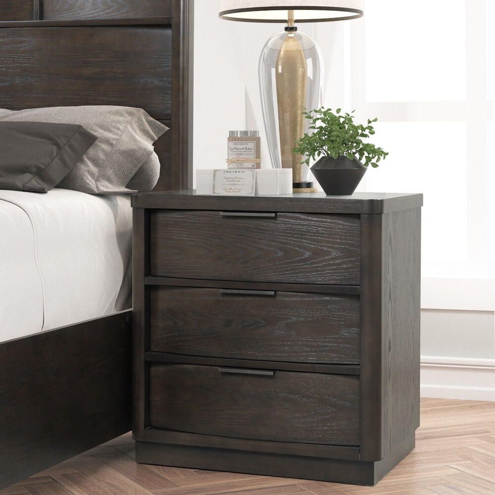 Roundhill Furniture Belani Wood Panel Bed Set  Bed  Dresser  Mirror  and Nightstand  Espresso