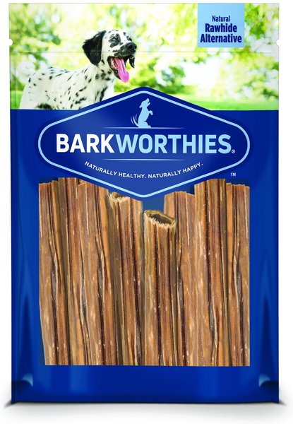 Barkworthies Beef Gullet Sticks Dog Chews， 1.5-lb bag