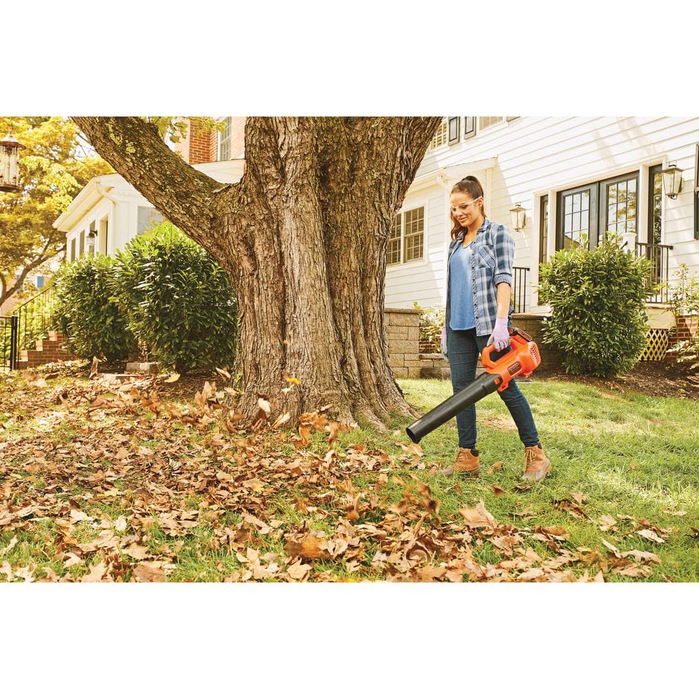 BLACKDECKER 20V MAX 90 MPH 320 CFM Cordless Battery Powered Handheld Leaf Blower Kit with