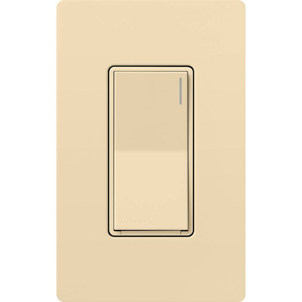 Lutron Sunnata Switch for 6A Lighting or 3A 110 HP Motor Single PoleMulti Location Ivory (ST-6ANS-IV) ST-6ANS-IV