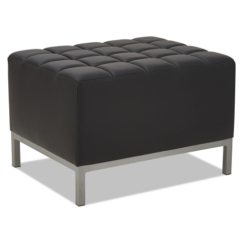 Alera QUB Series Ottoman， 26.38w x 21.5d x 17.5h， Black (QB8216)