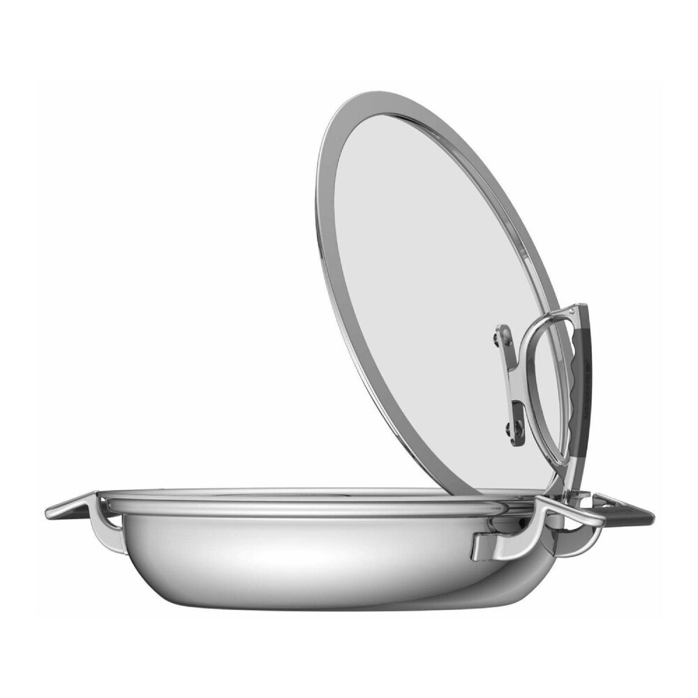 CookCraft by Candace 12 Inch Dual Handle Casserole Pan w/ Latch Lid