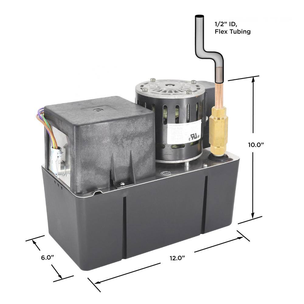 BECKETT Large 115-Volt Condensate Removal Pump with 50 ft. Max Lift CB501UL