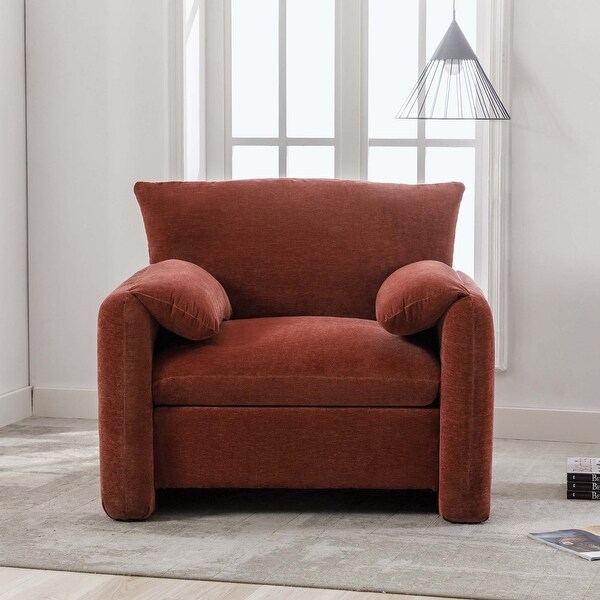 Modern Style Chenille Oversized Armchair Accent Chair for Living Room，Bedroom