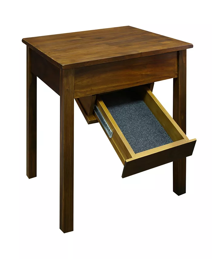 Yu Shan Kennedy End Table with Concealed Drawer Concealment Furniture