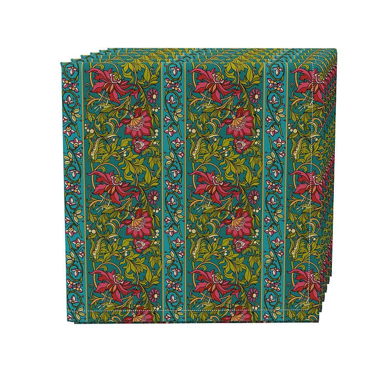 Napkin Set of 4， 100% Cotton， 20x20， Floral 29