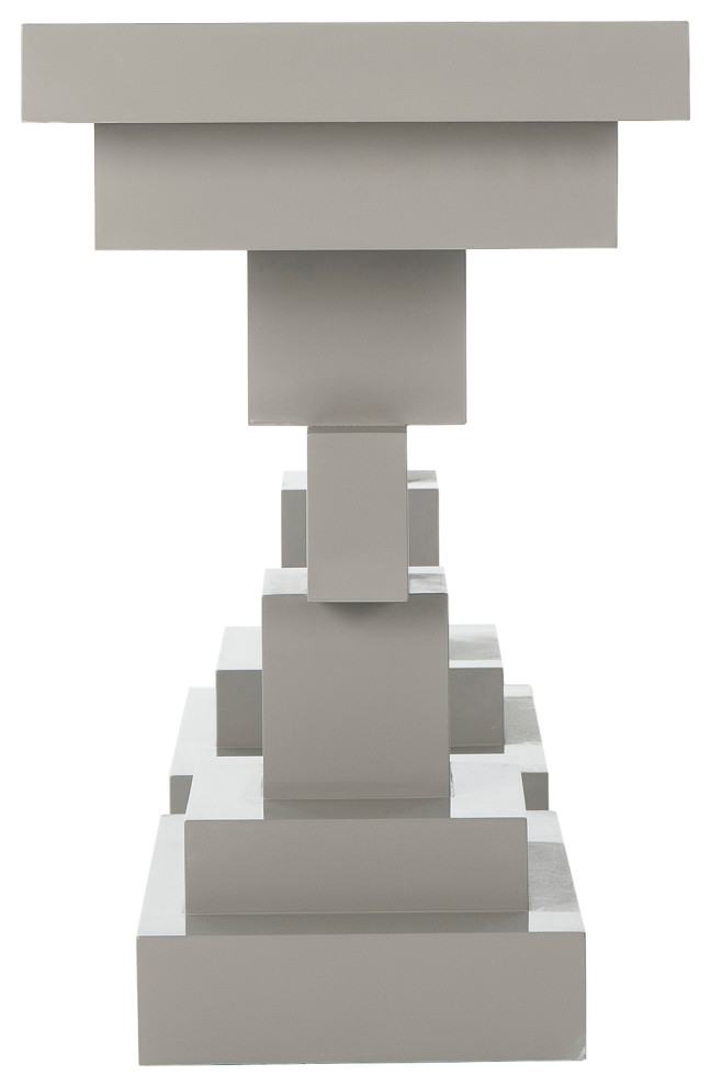 Gray Cubist Console Table  Andrew Martin Morgan   Contemporary   Console Tables   by Oroa   Distinctive Furniture  Houzz