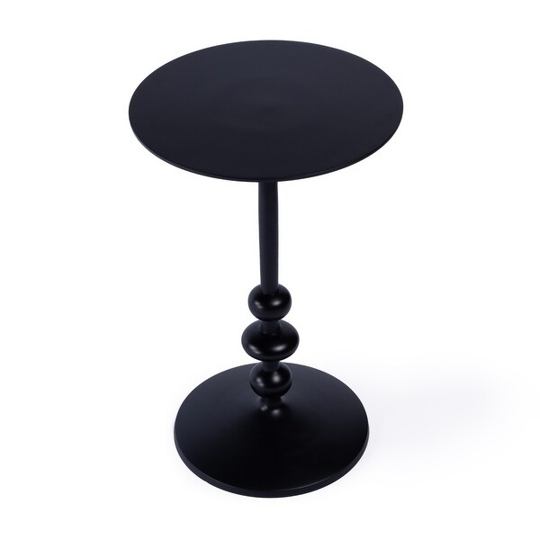 Zora Outdoor Round Pedestal Side Table