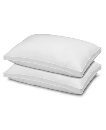 Ella Jayne Gussetted Soft Plush Down Alternative Stomach Sleeper Pillow， Standard - Set of 2