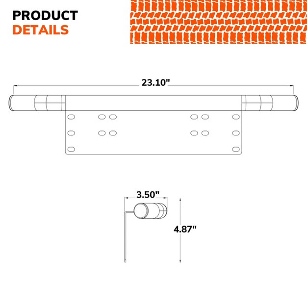 Sylvania Universal License Plate Bracket Lifetime Limited Warranty Easy To Install Off Road Led Work Light Best Quality Off Road Light Truck Boat Atv Utv Suv 4x4 1 Pc