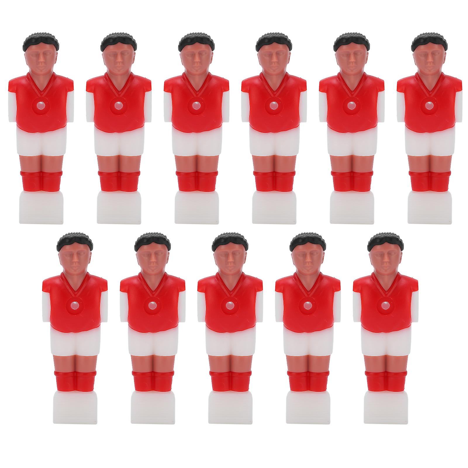 11pcs Football Player Soccer Games Mini Humanoid Plastic Doll Table Football Machine Doll