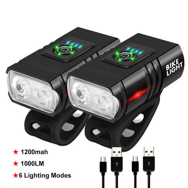 USB Chargeable 10W 1200mah 1000lm light cycling bike front head light bicycle light headlight