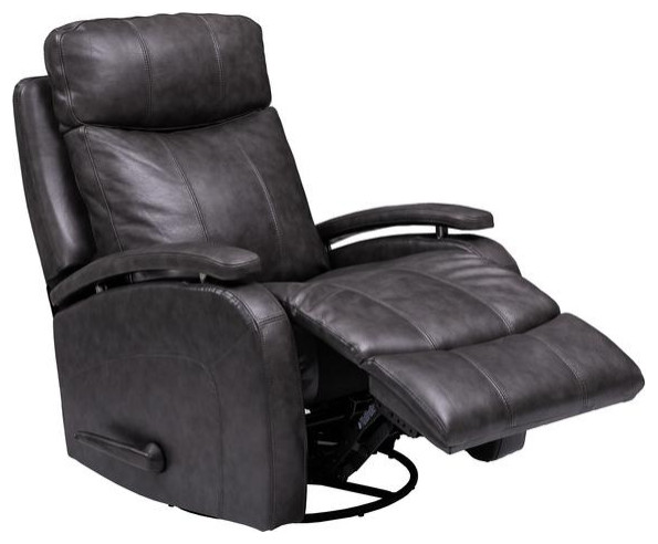 8 3610 Duffy Swivel Glider Recliner  Gray   Contemporary   Recliner Chairs   by BisonOffice  Houzz