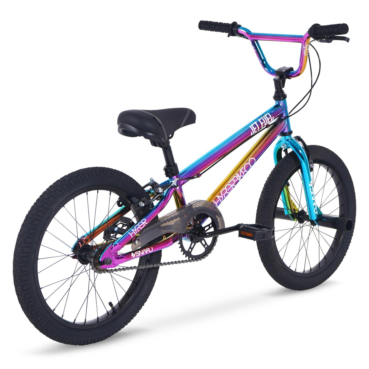 Hyper Bicycle 18  Wheels Multicolor Jet Fuel BMX Bicycle Unisex  Crowdfused