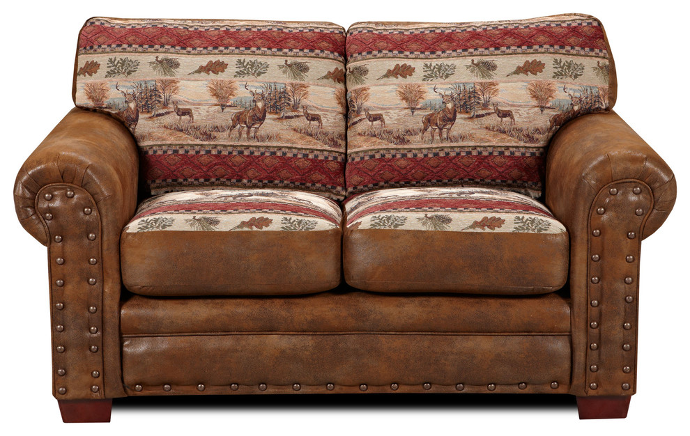 American Furniture Deer Valley Loveseat   Rustic   Loveseats   by American Furniture Classics  Houzz