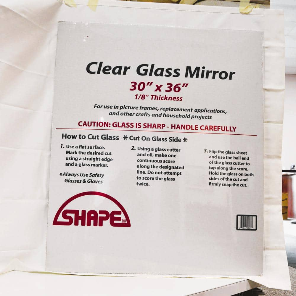 SHAPE PRODUCTS Medium Rectangle Mirror (36 in. H x 30 in. W) 33036CLM