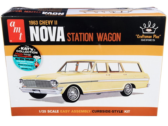 AMT AMT1202  Skill 2 Model Kit 1963 Chevrolet II N...