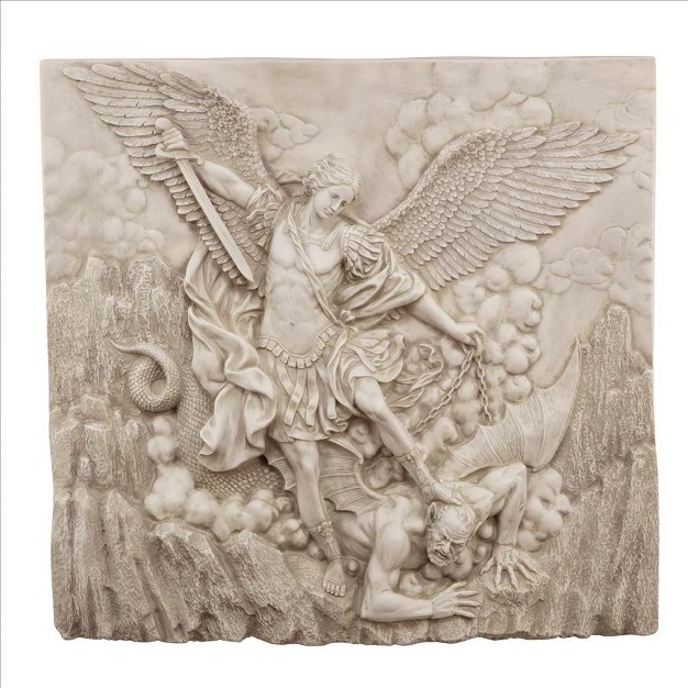 Design Toscano St Michael The Archangel Sculptural Wall Frieze