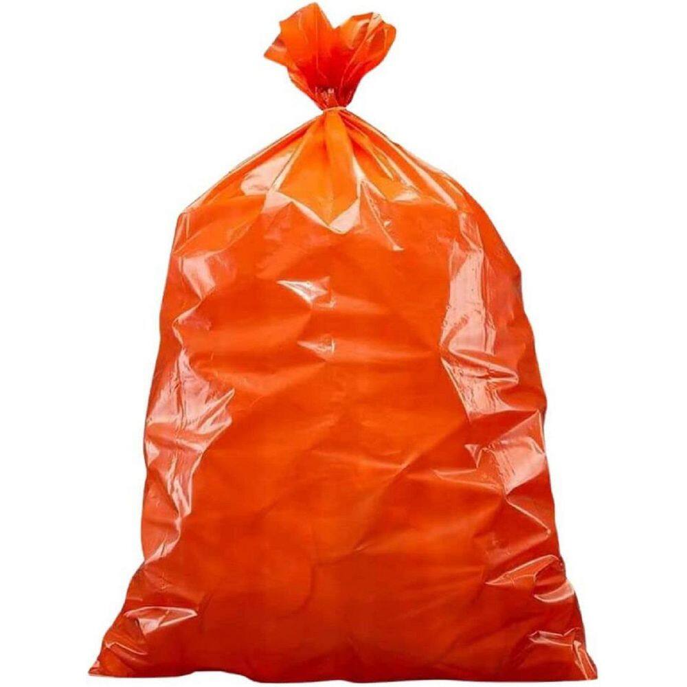 Plasticplace 32-33 Gal. Orange Trash Bags (Case of 100) W33RNG15