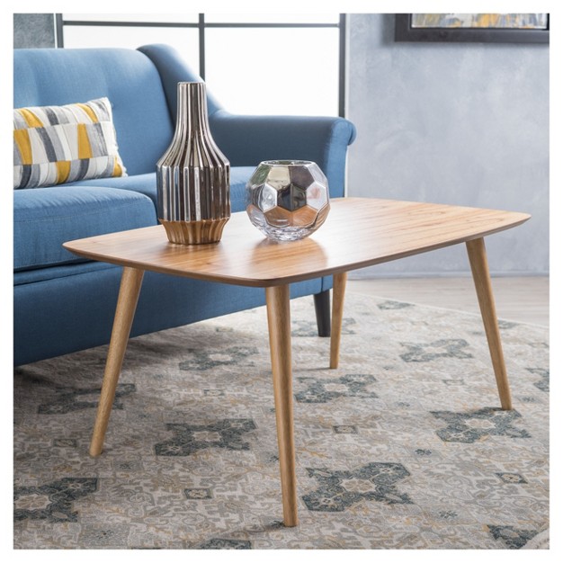 Cilla Coffee Table Natural Christopher Knight Home