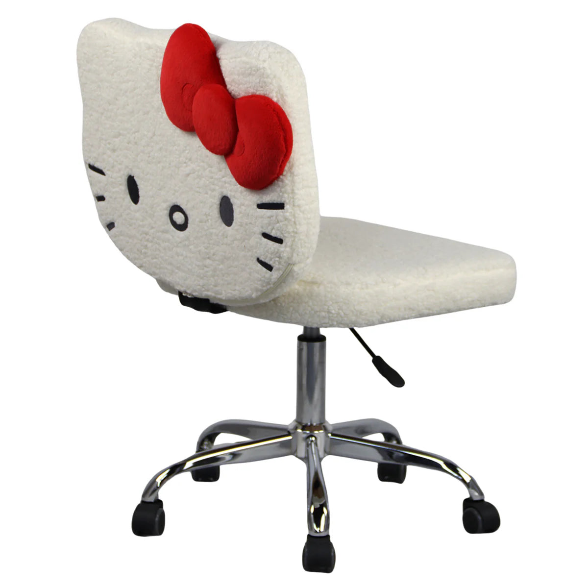 IVFC-HK229-SHPWHT | Hello Kitty® Sherpa Swivel Vanity Chair