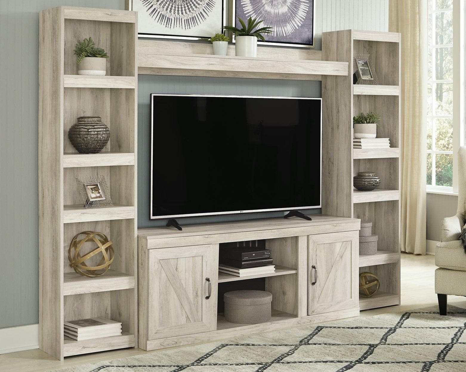 (Online Special Price) Bellaby Whitewash Entertainment Center