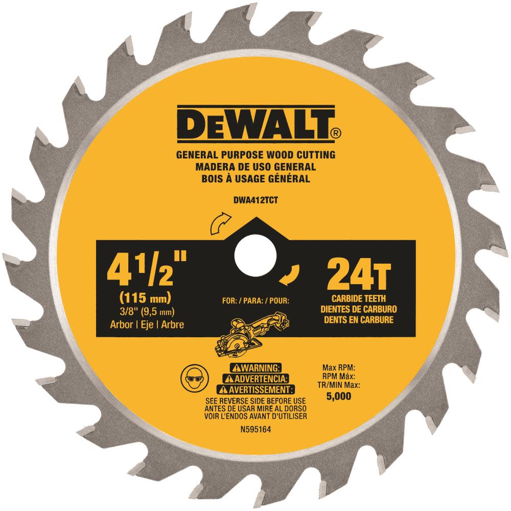 4-1/2 In. 24T TCT Saw Blade ;