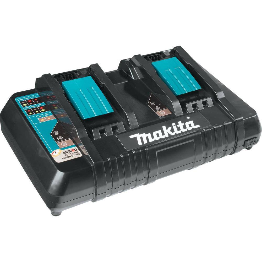 Makita LXT 14 in. 18V X2 (36V) Lithium-Ion Brushless Battery Chain Saw Kit with Four 5.0 Ah Batteries and Charger XCU03PT1