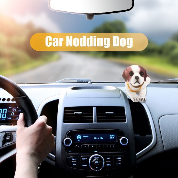 Unique Bargains Car Dashboard Decor Nodding Dog Ornaments Bobble Head Shaking Head Dog