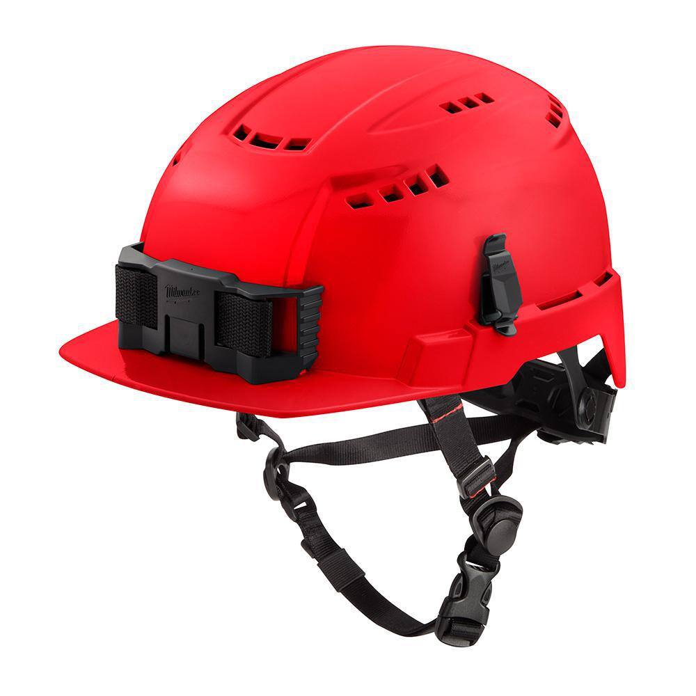 MW BOLT Red Type 2 Class C Front Brim Vented Safety Helmet 48-73-1328