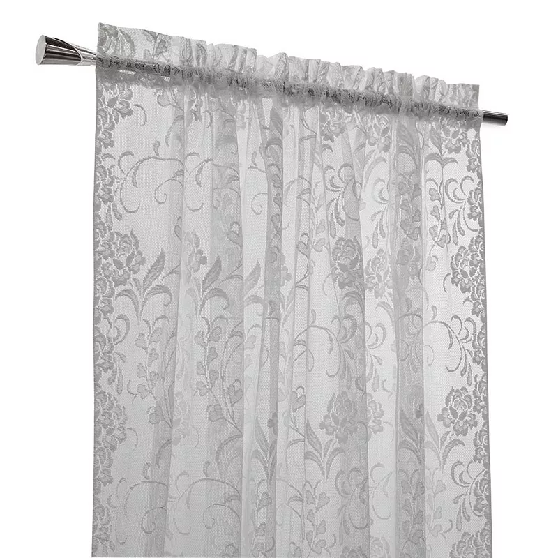 Rod Pocket Timeless And Naturalistic Floral Designs Curtain Panel