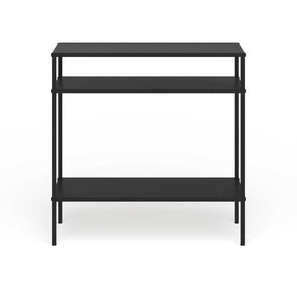 Ricardo Side Table with Metal Shelves