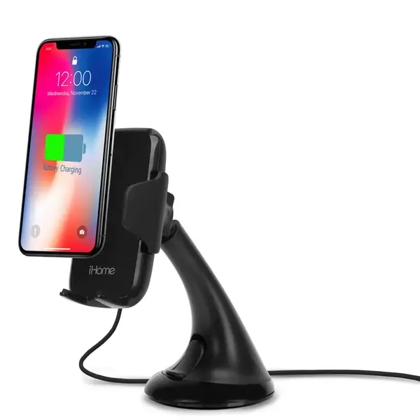 Lifeworks iHome Qi Wireless Charging Dashboard Car Mount