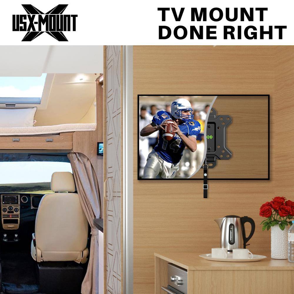 USX MOUNT RV Mount fits for 10 in. to 26 in. LEDFlat Screen TVs RVs Exquisite and Lockable HMS008