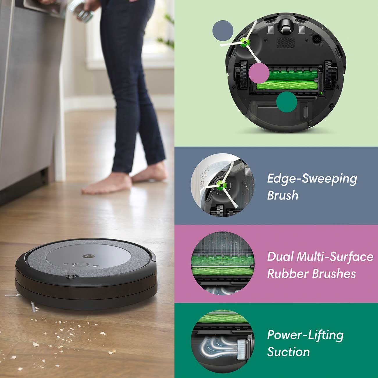 iRobot Roomba i3+ EVO (3550) Wi-Fi Connected Robot Vacuum with Automatic Dirt Disposal